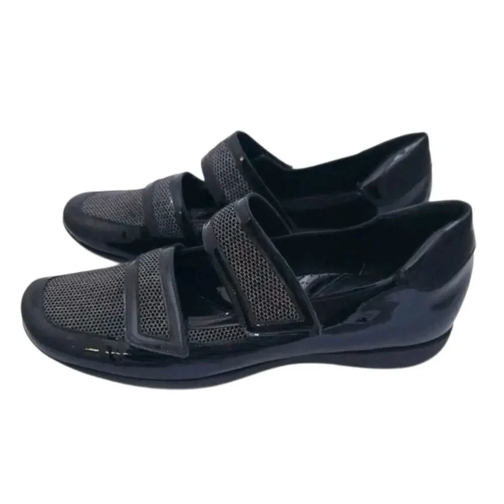 Sesto Meucci Gyan Women's Patent Leather/Mesh Mary Jane Sneakers Size 6 Shoes - Picture 5 of 7